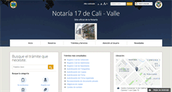 Desktop Screenshot of notaria17cali.com.co