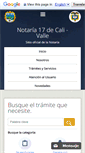 Mobile Screenshot of notaria17cali.com.co